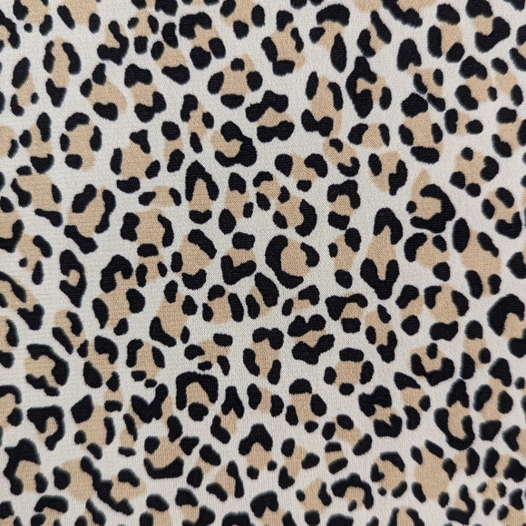 Banana Republic Petite Cheetah Print Belted Knit Fit and Flare Dress - Picture 4 of 7